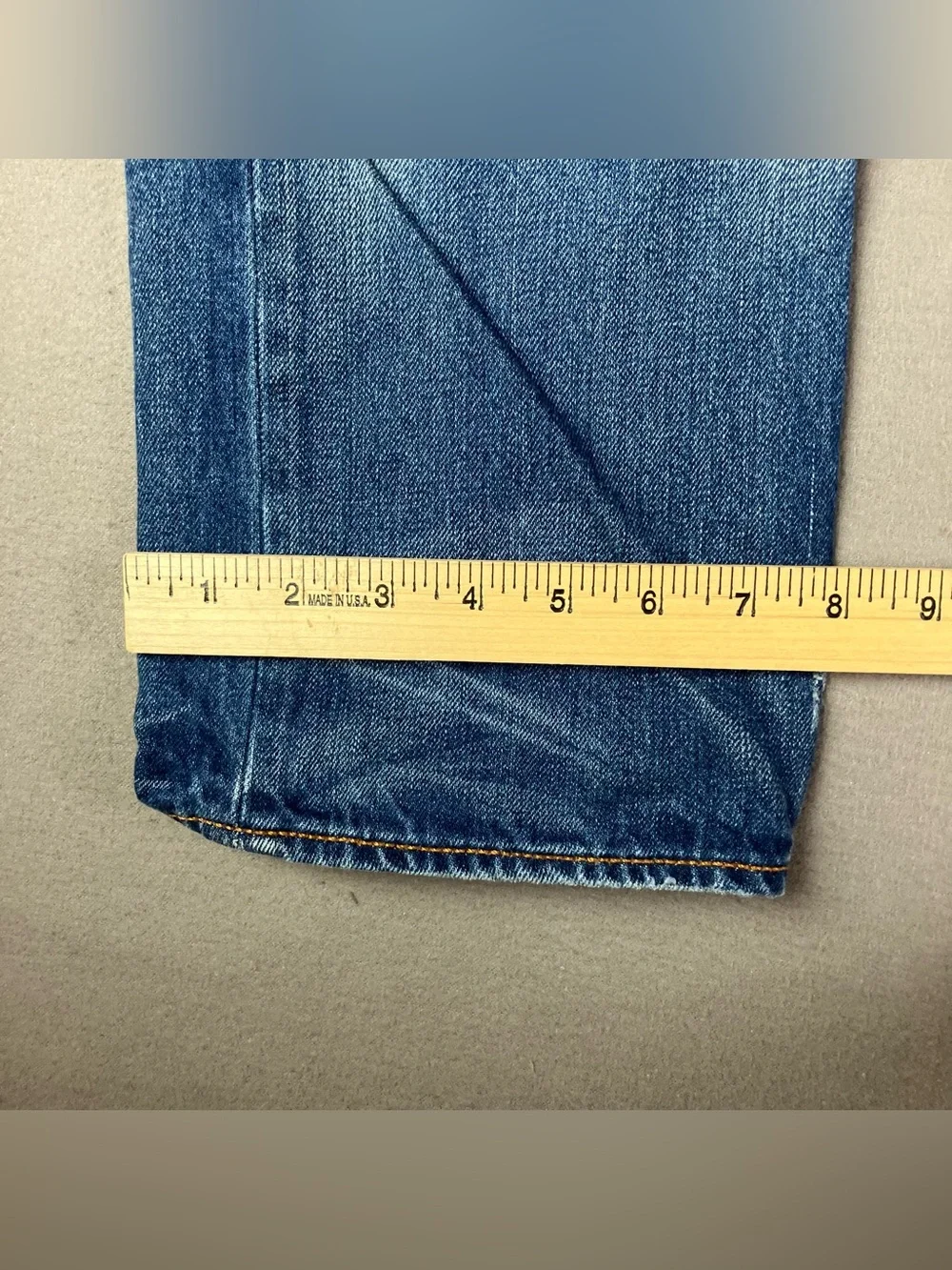 Levis 501 Straight Jeans Men’s Size 33x34 Light Blue Denim Pants Button Fly